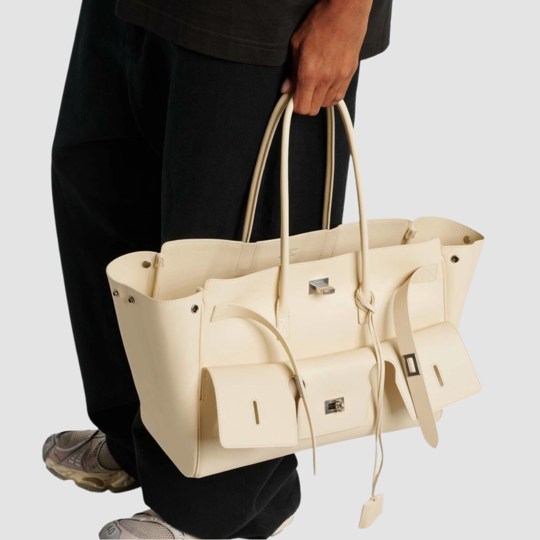 Balenciaga Bel Air Medium leather tote bag